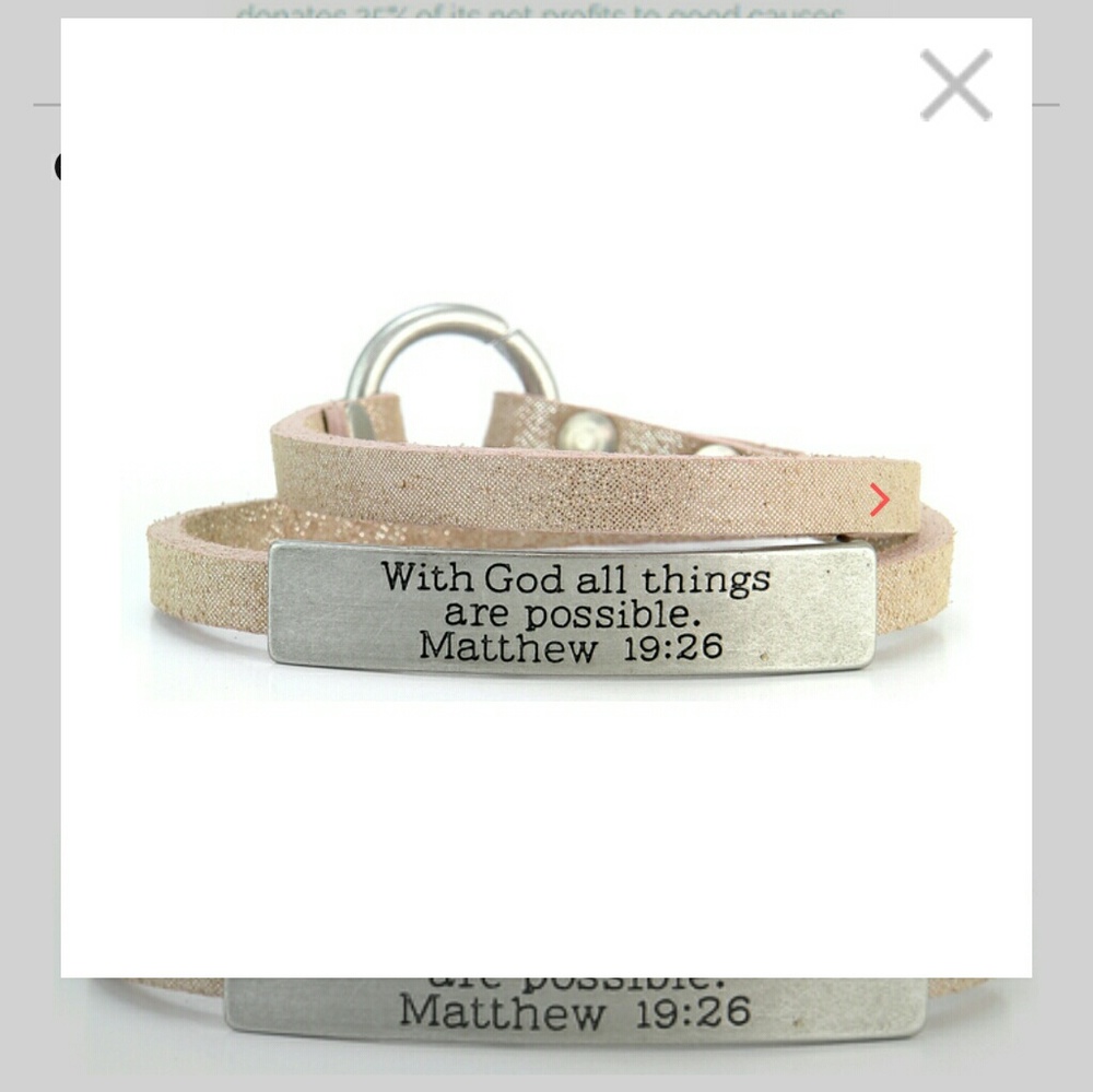 Good works bracelet